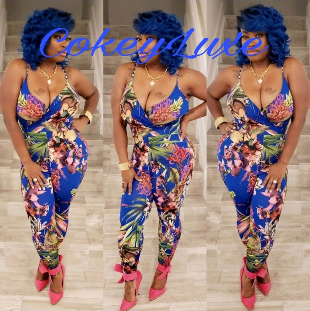 Ladies Floral Jumpsuit